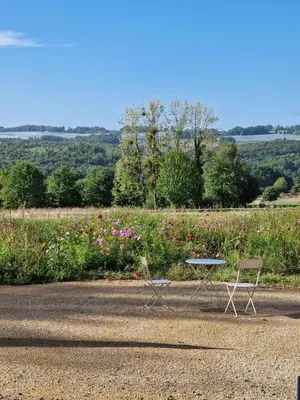Paysage naturel près de la ferme