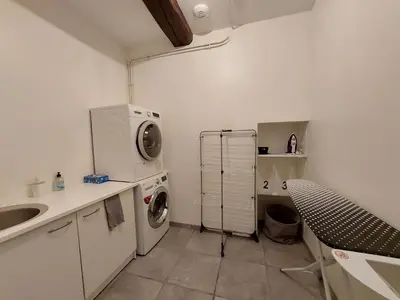 Cuisine ou kitchenette dans l'établissement Appart face au mail