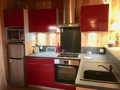 Cuisine ou kitchenette dans l'établissement Open Range