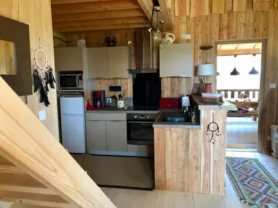 Cuisine ou kitchenette dans l'établissement Open Range