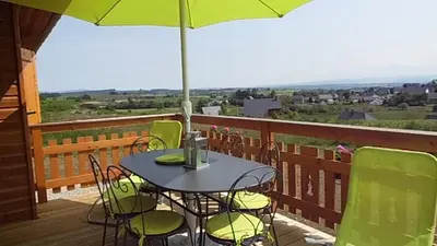 Balcon ou terrasse dans l'établissement Chalet des Clarines