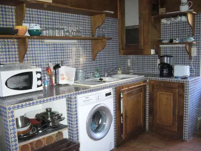 Cuisine ou kitchenette dans l'établissement gitedubourghaut