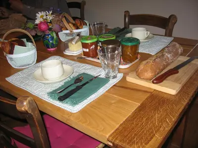 Nourriture dans le B&B/chambre d'hôtes ou à proximité