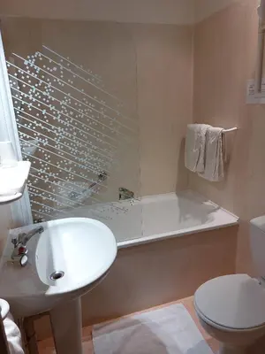 Salle de bains dans l'établissement Hôtel de France