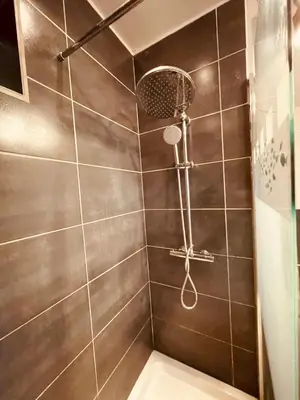 Salle de bains dans l'établissement L'Albuconis 1 Grand Studio
