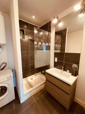 Salle de bains dans l'établissement L'Albuconis 1 Grand Studio