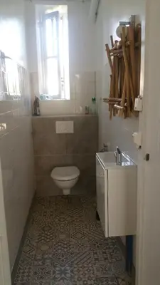 Salle de bains dans l'établissement La Martinelle