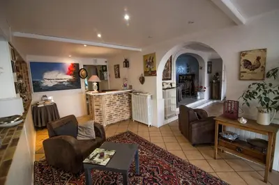 Coin salon dans l'établissement Chambres d'hôtes Andrea