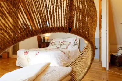 Coin salon dans l'établissement La Bruyle - Chambre d'hôtes de charme