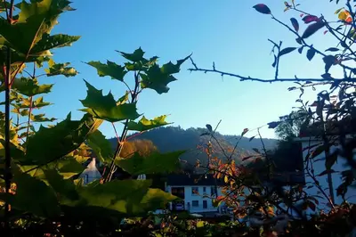 Vue générale sur la montagne ou vue sur la montagne depuis l'appartement