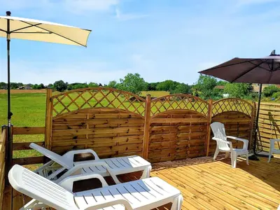 Plan de l'établissement Maison charmante avec piscine à Loupiac