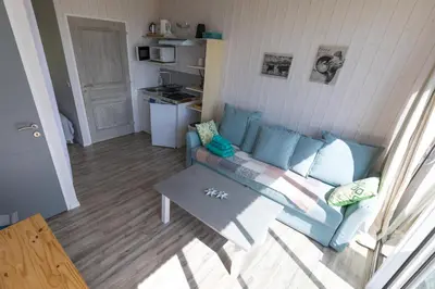 Cuisine ou kitchenette dans l'établissement Terre d'Horizon Auvergne