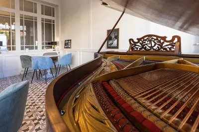 Coin salon dans l'établissement La Maison Blanche