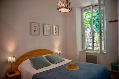 Un ou plusieurs lits dans un hébergement de l'établissement Villa les Dahlias