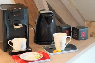 Plateau bouilloire dans l'établissement B&B Les Tranchées