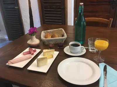 Nourriture dans le B&B/chambre d'hôtes ou à proximité