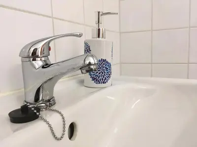 Salle de bains dans l'établissement Domaine Les Filloux