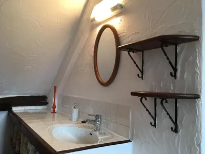 Salle de bains dans l'établissement Domaine Les Filloux