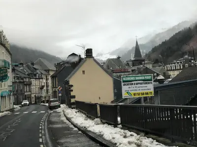 Vue générale sur la montagne ou vue sur la montagne depuis l'appartement