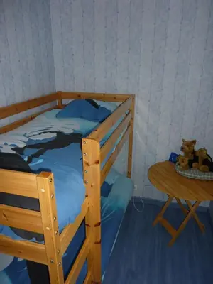 Un ou plusieurs lits dans un hébergement de l'établissement Chambres d'Hôtes de l'Auraine