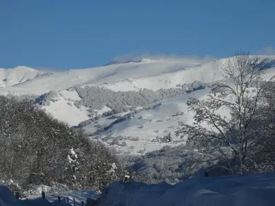 Vue générale sur la montagne ou vue sur la montagne depuis le B&B/chambre d'hôtes