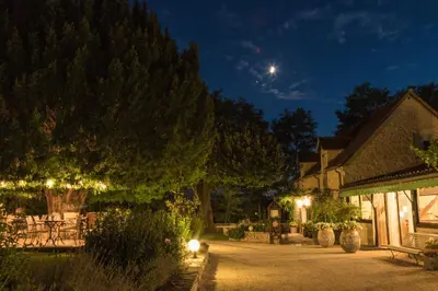 Jardin de l'établissement Hôtel Le Troubadour à Rocamadour