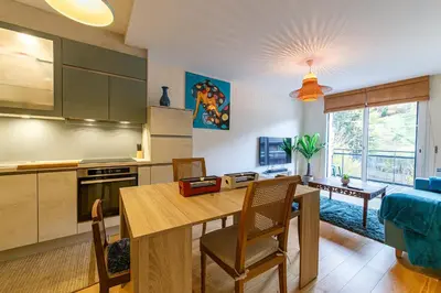 Cuisine ou kitchenette dans l'établissement Le B3 de Claire - Résidence La Montille