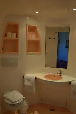Salle de bains dans l'établissement Au Périgord Noir