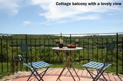 Balcon ou terrasse dans l'établissement Hillside Park Dordogne
