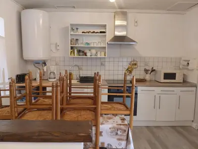 Cuisine ou kitchenette dans l'établissement Appartement Le Paradou à Besse