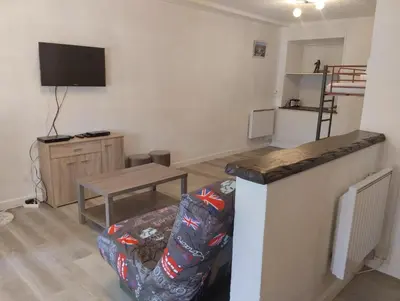 Cuisine ou kitchenette dans l'établissement Appartement Le Paradou à Besse