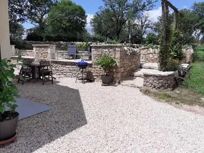 Jardin de l'établissement Chez Celine