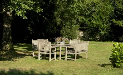 Jardin de l'établissement Le Prieuré L´Atelier