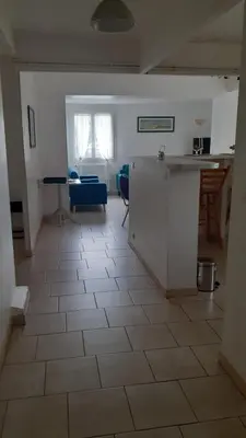 Cuisine ou kitchenette dans l'établissement Hôtel du Lac