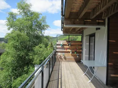 Balcon ou terrasse dans l'établissement LA MONTILLE