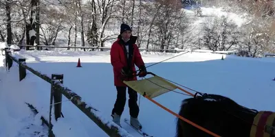 L'établissement LA MONTILLE en hiver