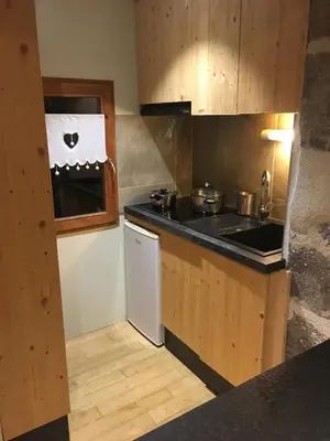 Cuisine ou kitchenette dans l'établissement La cavalièra