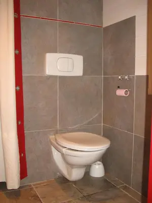 Salle de bains dans l'établissement La Vallée