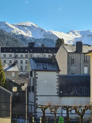 Vue générale sur la montagne ou vue sur la montagne depuis l'appartement