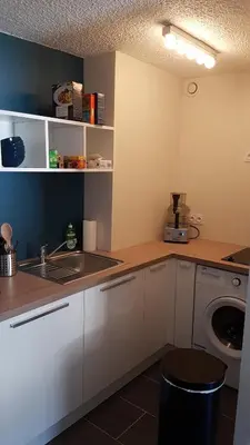 Cuisine ou kitchenette dans l'établissement Kiruna