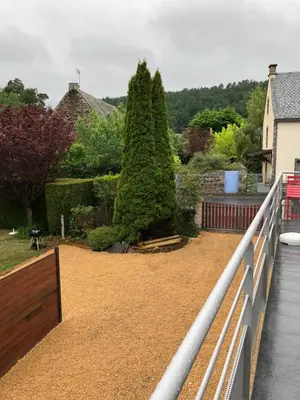 Jardin de l'établissement Les gîtes du paradis