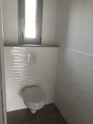 Salle de bains dans l'établissement Les gîtes du paradis