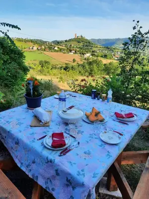 Paysage naturel près de le séjour chez l'habitant