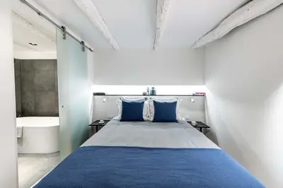 Un ou plusieurs lits dans un hébergement de l'établissement MAISON de la Bonne Vie