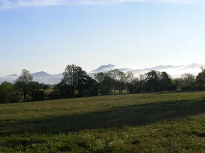 Paysage naturel près de le chalet