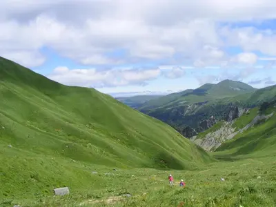 Paysage naturel près de le chalet