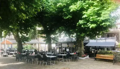 Restaurant ou autre lieu de restauration dans l'établissement Le Grand Hôtel