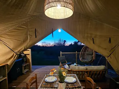 Plan de l'établissement Le Ranch Camping et Glamping