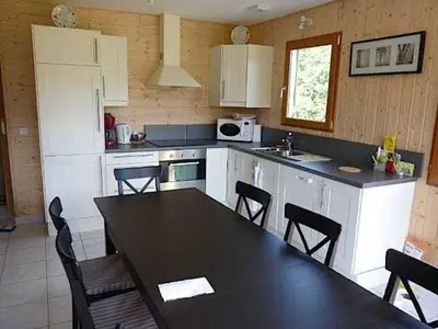 Cuisine ou kitchenette dans l'établissement Chalet Puy Ferrand