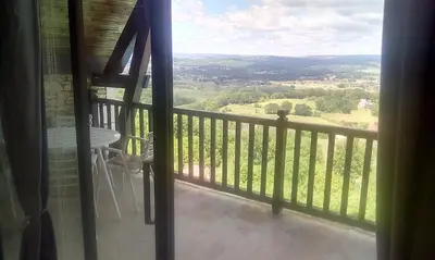 Balcon ou terrasse dans l'établissement La maison du rocher